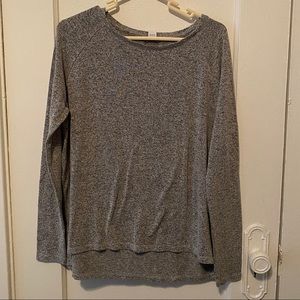 Grey Tunic Long Sleeve Tee Shirt Sz M